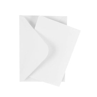 White Cards and Envelopes C6 Inches 50 Pack image number 3