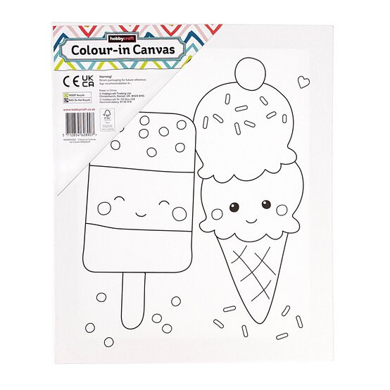 Ice Cream Colour-in Canvas image number 1