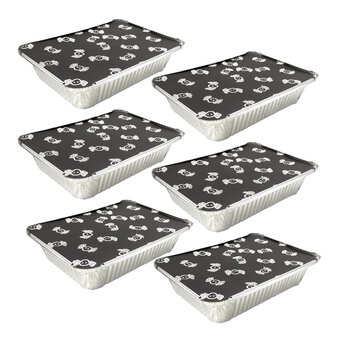 Halloween Foil Baking Tray 6 Pack
