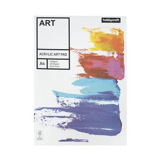 Acrylic Art Pad A4 25 Sheets