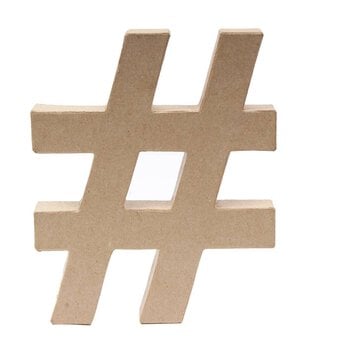 Mache Hashtag Symbol 20cm image number 2