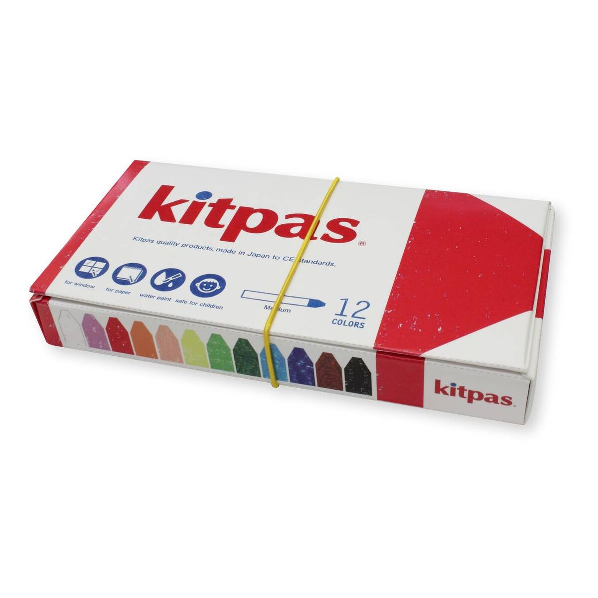 Kitpas Medium Crayons 12 Pack Hobbycraft