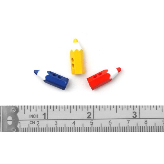 Trimits Pencil Craft Buttons 7 Pieces image number 3