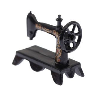 Doll&rsquo;s House Black Sewing Machine 