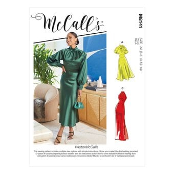 McCall’s Astor Dress Sewing Pattern M8141 (16-24)