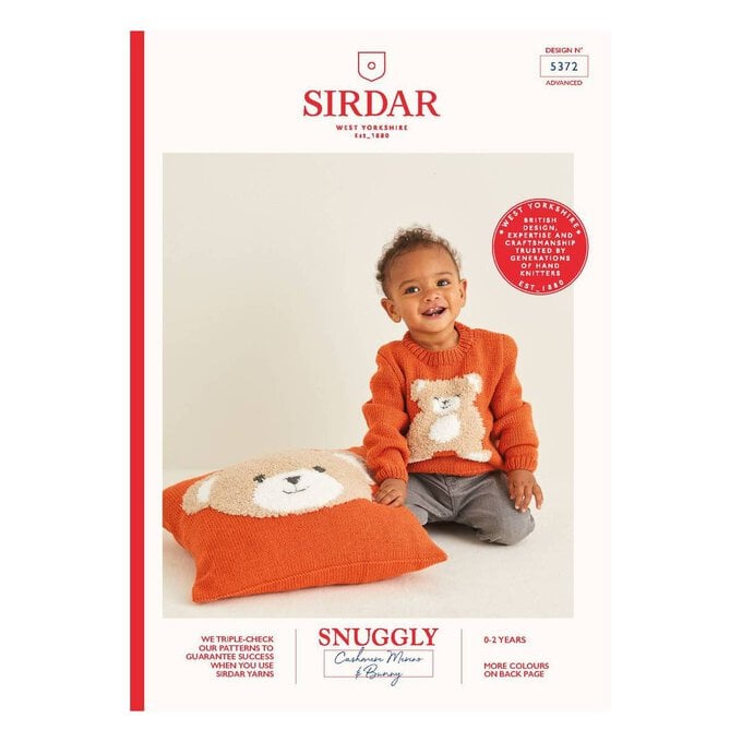 Sirdar Snuggly Bear Sweater and Cushion Pattern 5372 image number 1