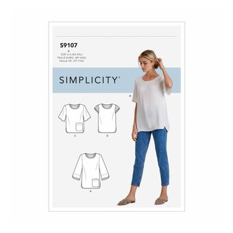 Simplicity Women’s Top Sewing Pattern S9107 (XS-XXL)
