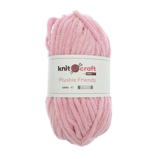 Knitcraft Pink Plushie Friends Yarn 100g image number 1
