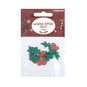 Holly Wooden Toppers 4 Pack image number 4