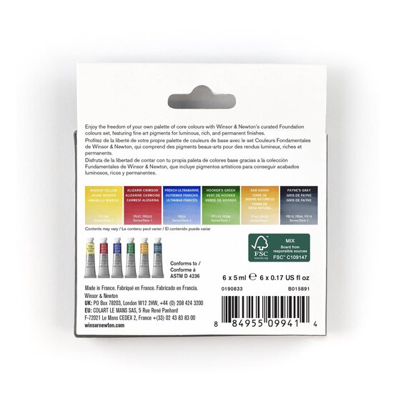 Winsor & Newton Professional Watercolour Foundation Set 5ml 6 Pack image number 6