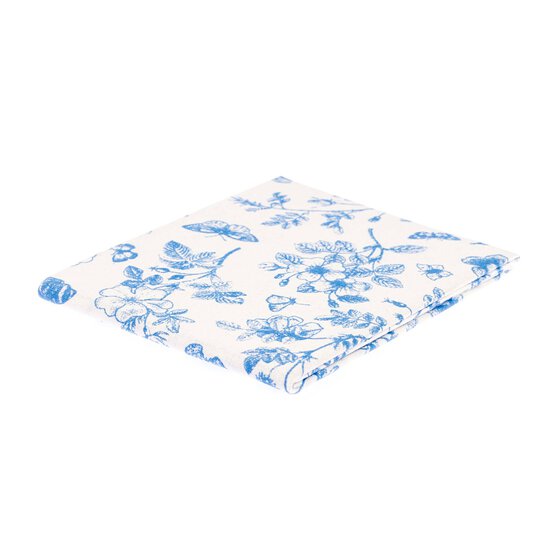 Blue Floral Single Cotton Fat Quarter image number 3