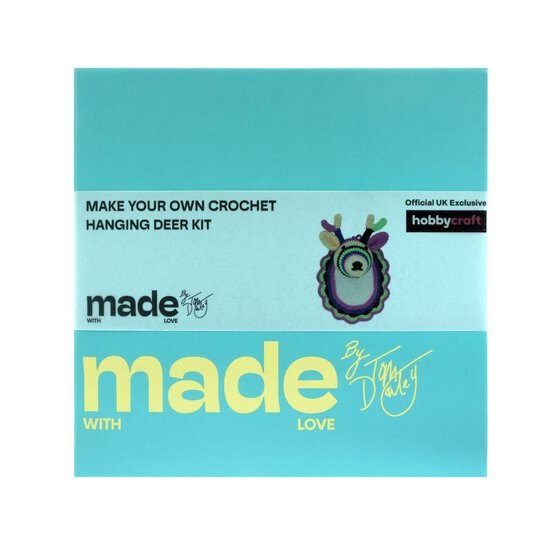 Made With Love Deer Crochet Wall Hanging Kit image number 6