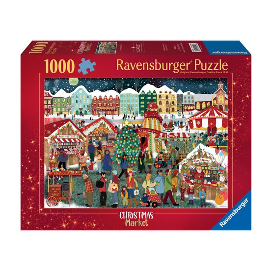 Ravensburger Christmas Market Jigsaw Puzzle 1000 Pieces image number 1