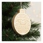 Mache Hanging Bauble Decoration 10cm image number 2