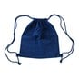 Blue Cotton Drawstring Bag image number 1