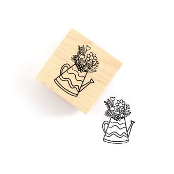 Watering Can Wooden Stamp 5cm x 5cm