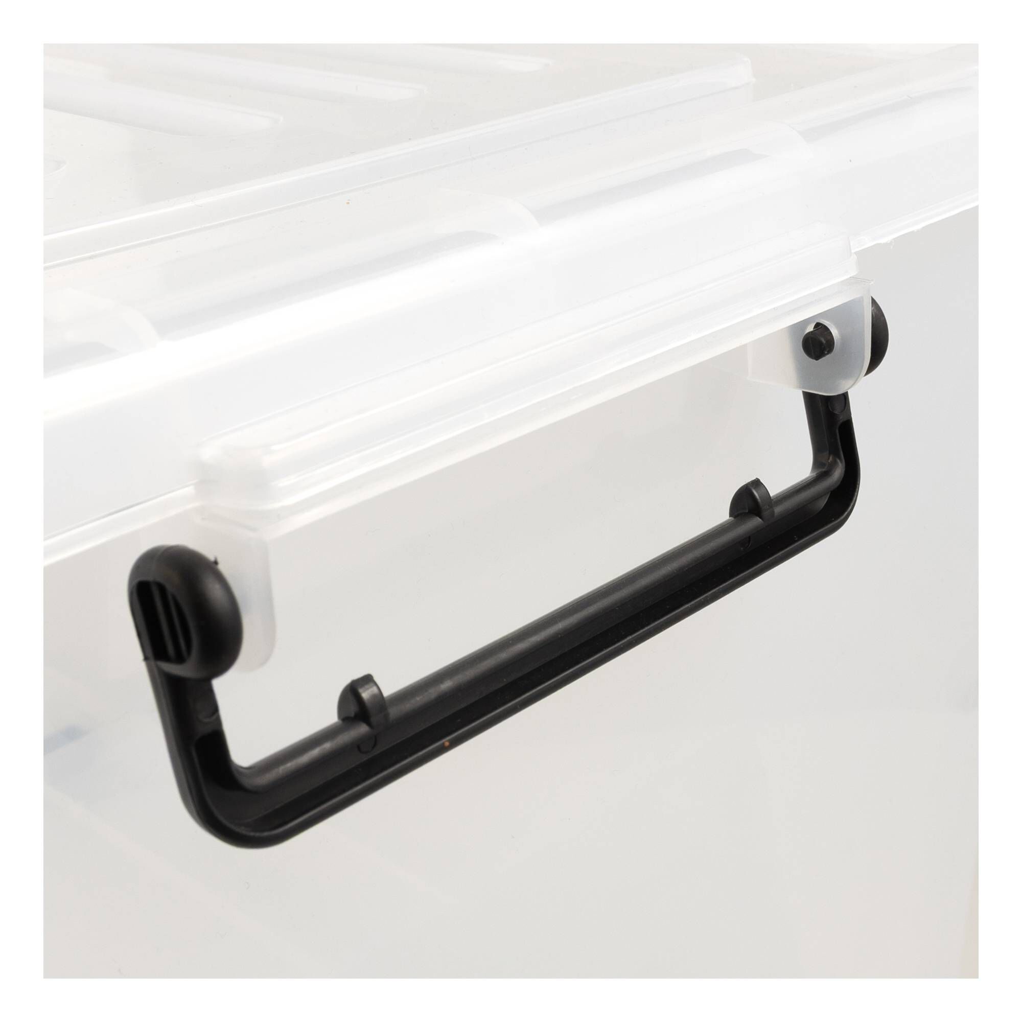 Clear Rolling Storage Box 32 Litres | Hobbycraft