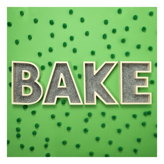 Wooden Fillable Letter K 22cm image number 5