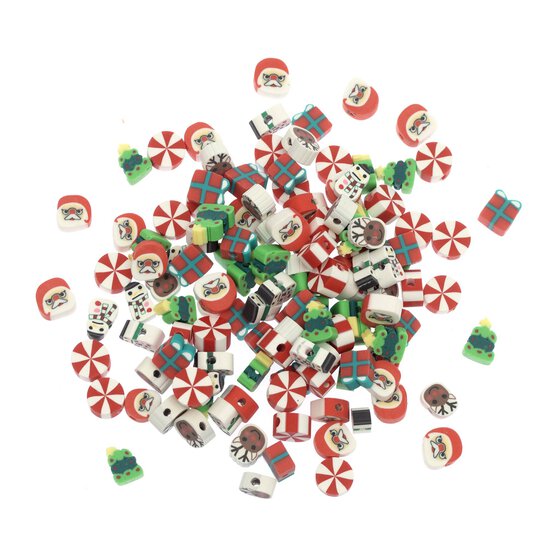 Christmas Clay Beads 130 Pack image number 3