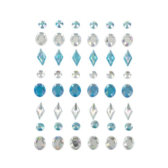 Ocean Adhesive Gems 48 Pack image number 1