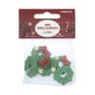 Christmas Wreath Resin Decorations 6 Pack image number 3