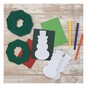 Felt Snowman and Wreath Set 10 Pack image number 2