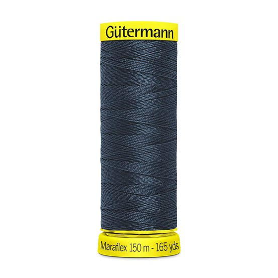 Gutermann Dark Denim Maraflex Stretchy Sewing Thread 150m (339) image number 1
