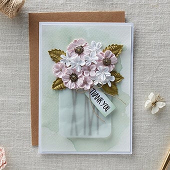 How to Make a Paper Flower Watercolour Card