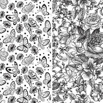 Free Botanical Colouring Pages