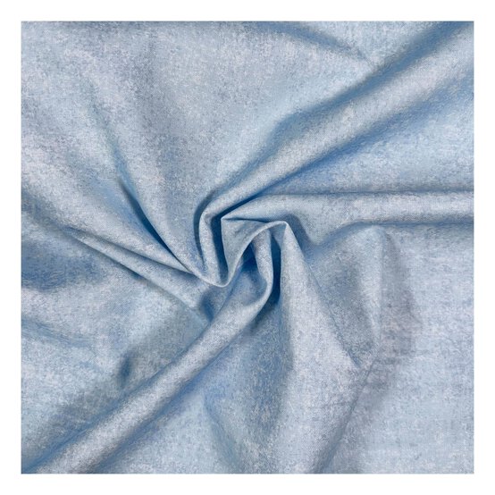 Pale Blue Cotton Textured Blender Fabric by the Metre image number 1