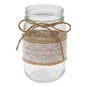 Glass Jar with Hessian 7.5cm x 13cm image number 1