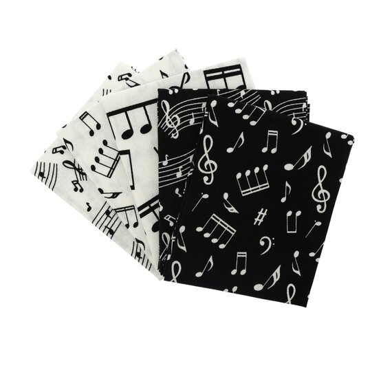 Music Prints Cotton Fat Quarters 5 Pack image number 1