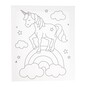 Unicorn Colour-in Canvas image number 2