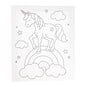 Unicorn Colour-in Canvas image number 2