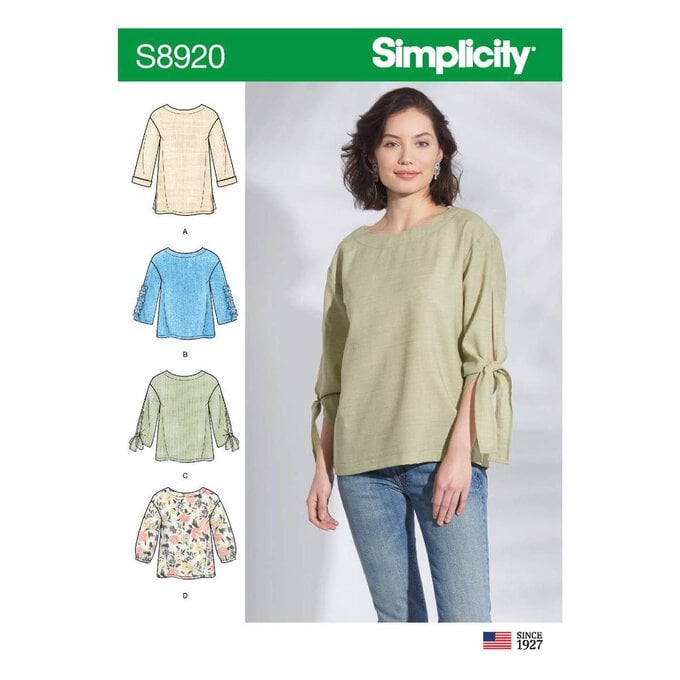 Simplicity Women’s Top Sewing Pattern S8920 (16-24) image number 1