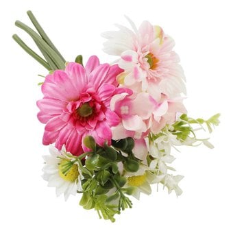 Pink Daisy and Hydrangea Bundle 22cm image number 3