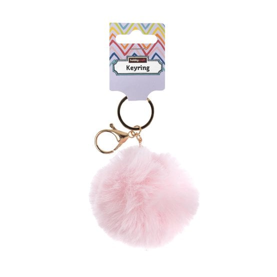 Pink Pom Pom Keyring image number 4