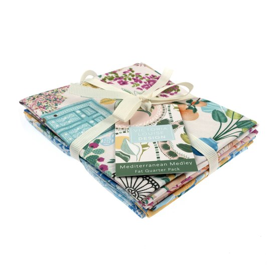 Mediterranean Medley Cotton Fat Quarters 4 Pack image number 6