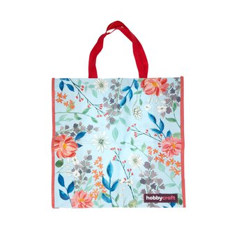 Spring Floral Woven Bag for Life