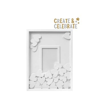 Create & Celebrate Guestbook Frame with Hearts