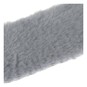 Grey Faux Fur Ribbon 3.5cm x 1m image number 3