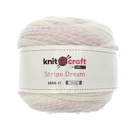 Knitcraft Pink Stripe Dream 150g  image number 1
