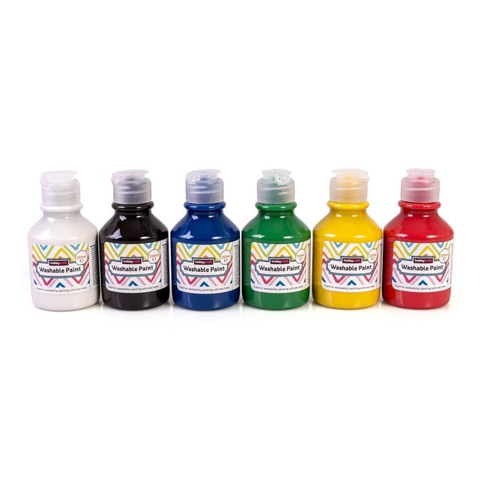 Washable Paints 150ml 6 Pack image number 1
