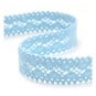 Blue Cotton Lace Ribbon 18mm x 5m image number 1