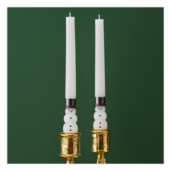 Snowman Taper Candles 2 Pack