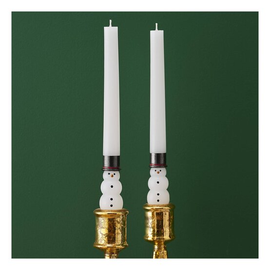 Snowman Taper Candles 2 Pack image number 1