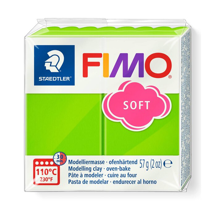 Fimo Soft Apple Green Modelling Clay 57g image number 1