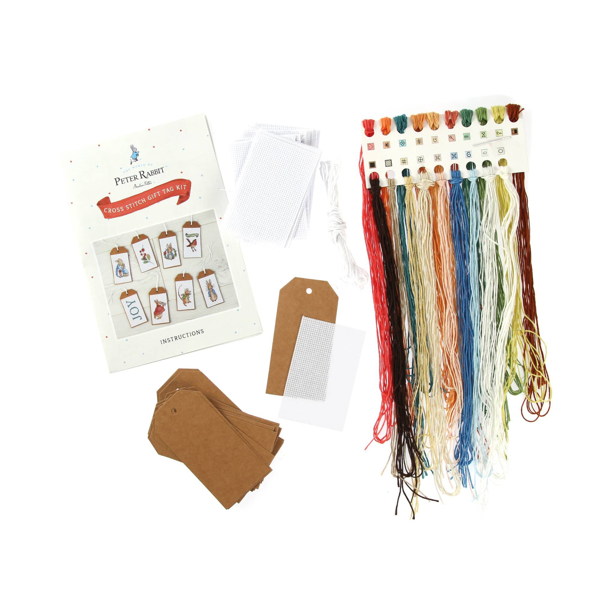 Peter Rabbit Christmas Cross Stitch Gift Tag Kit 24 Pack Hobbycraft