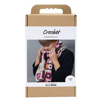 Crochet Granny Square Scarf Kit