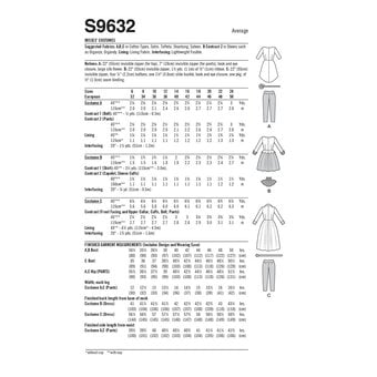 Simplicity Women's Costume Sewing Pattern S9632 (U5 16-24)